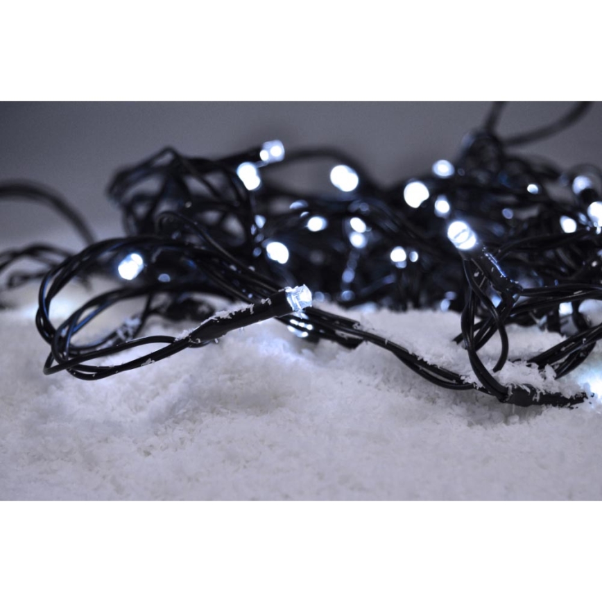 LED-Weihnachtslichterkette für Außenbereiche 500xLED/8 Funktionen IP44 55m kaltweiß