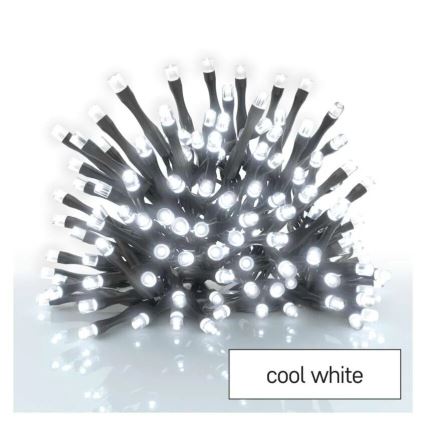 LED-Weihnachtslichterkette für den Außenbereich 40xLED/3xAA 3,3m IP44 kaltweiß