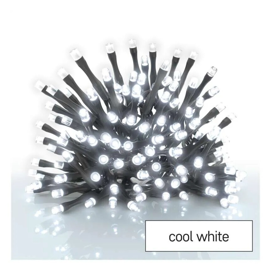 LED-Weihnachtslichterkette für den Außenbereich 40xLED/3xAA 3,3m IP44 kaltweiß