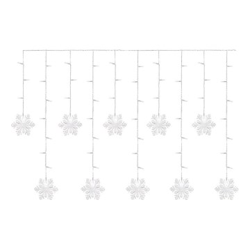 LED-Weihnachtsvorhang 60xLED/1,35W 635x50 cm kaltweiß
