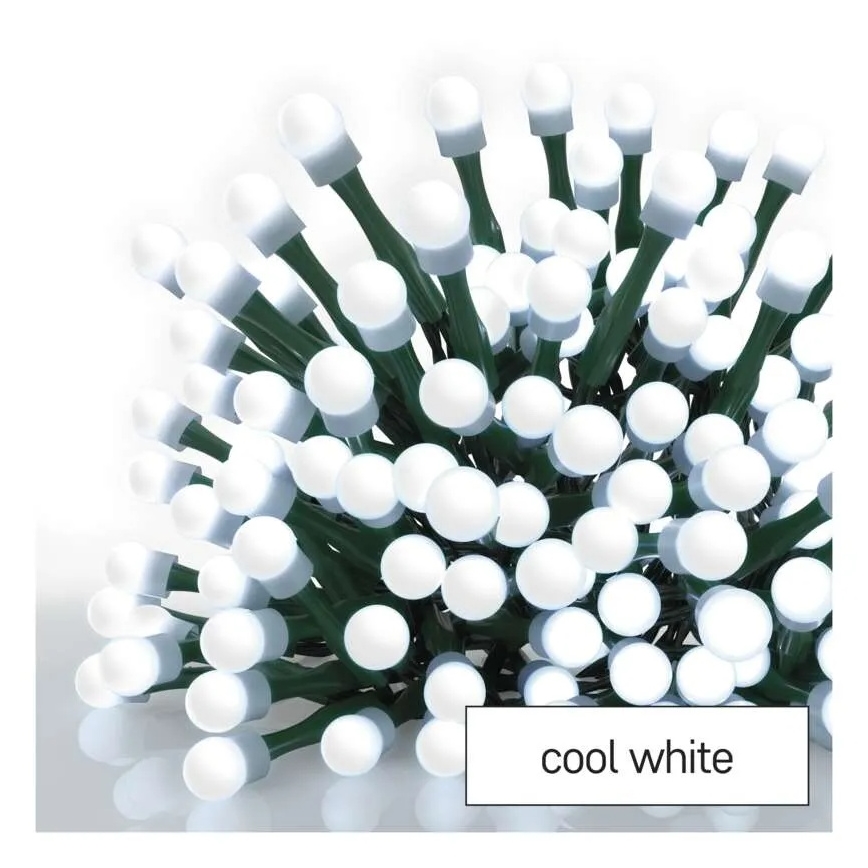 LED-Weihnachtsvorhang 60xLED/1,35W 635x50 cm kaltweiß