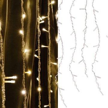 LED Weihnachtsvorhang ESTELLA 47xLED/8 Funktionen 3,5 m warmweiß