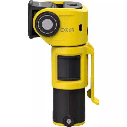 Ledlenser EXC6R - LED dimmbare wiederaufladbare Taschenlampe mit Ladestation LED/1900 mAh IP68 300 lm 10 h gelb