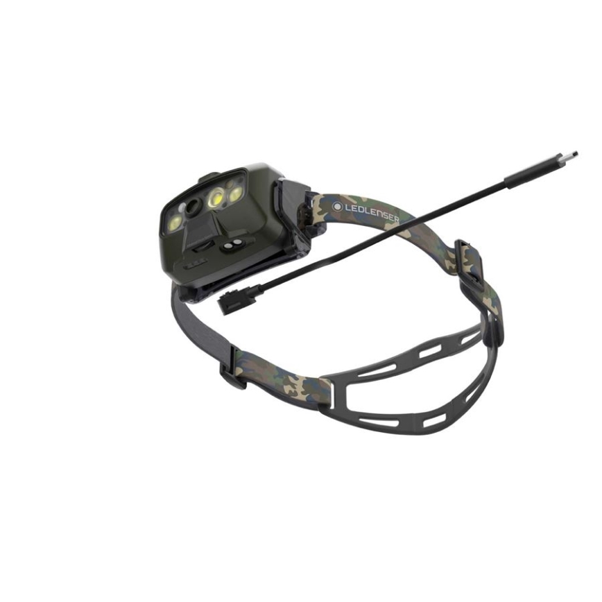 Ledlenser HF8R Core RGB - LED dimmbare, wiederaufladbare Stirnlampe LED/3700 mAh IP68 1600 lm 90 h grün