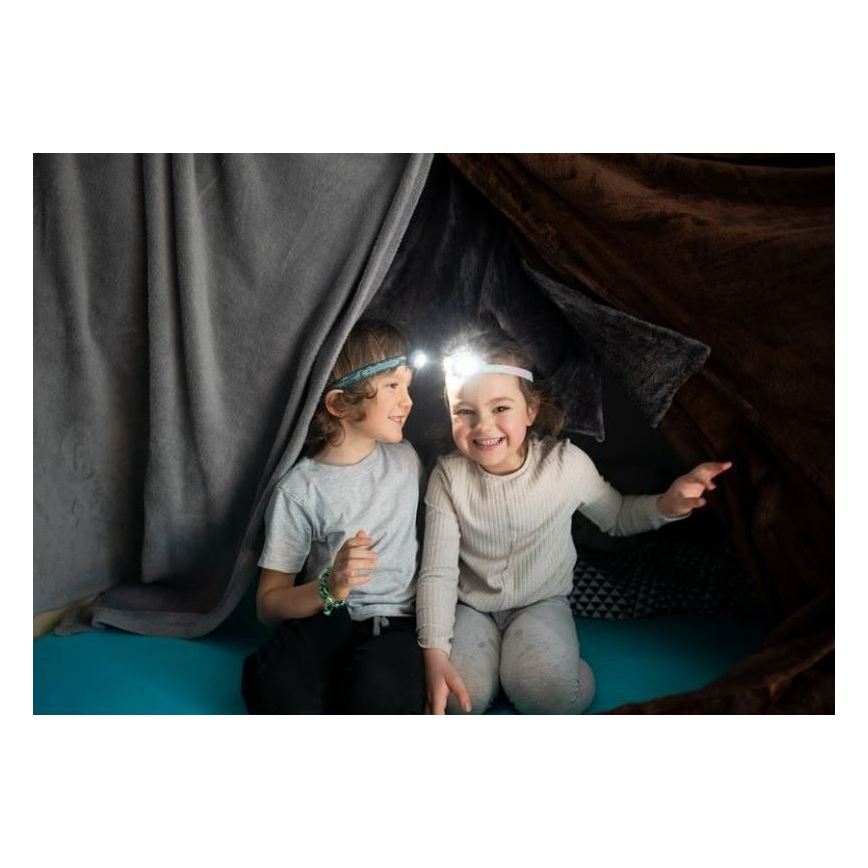 Ledlenser KIDLED4R RAINBOW - LED dimmbar, wiederaufladbar Kinder-Stirnlampe LED/280 mAh IPX4 40lm 18 h violett