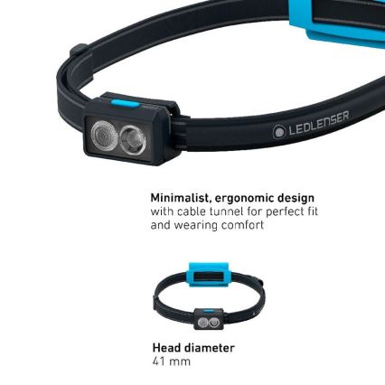 Ledlenser NEO3 - dimmbare LED-Stirnlampe LED/3xAAA IP54 400 lm 20 h blau