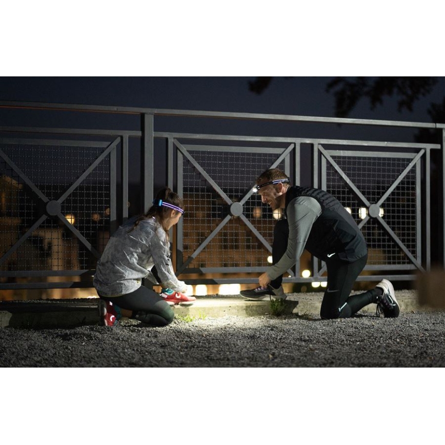 Ledlenser NEO5R - dimm- und wiederaufladbare LED-Stirnlampe LED/1800 mAh IP54 600 lm 35 h schwarz/weiß