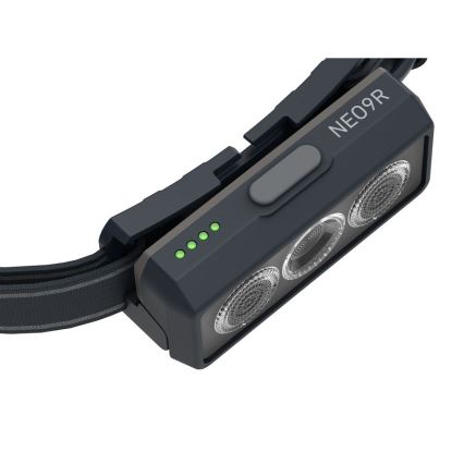 Ledlenser NEO9R - dimmbare, wiederaufladbare LED-Stirnlampe LED/5000 mAh IP54 1200 lm 120 h schwarz/grau