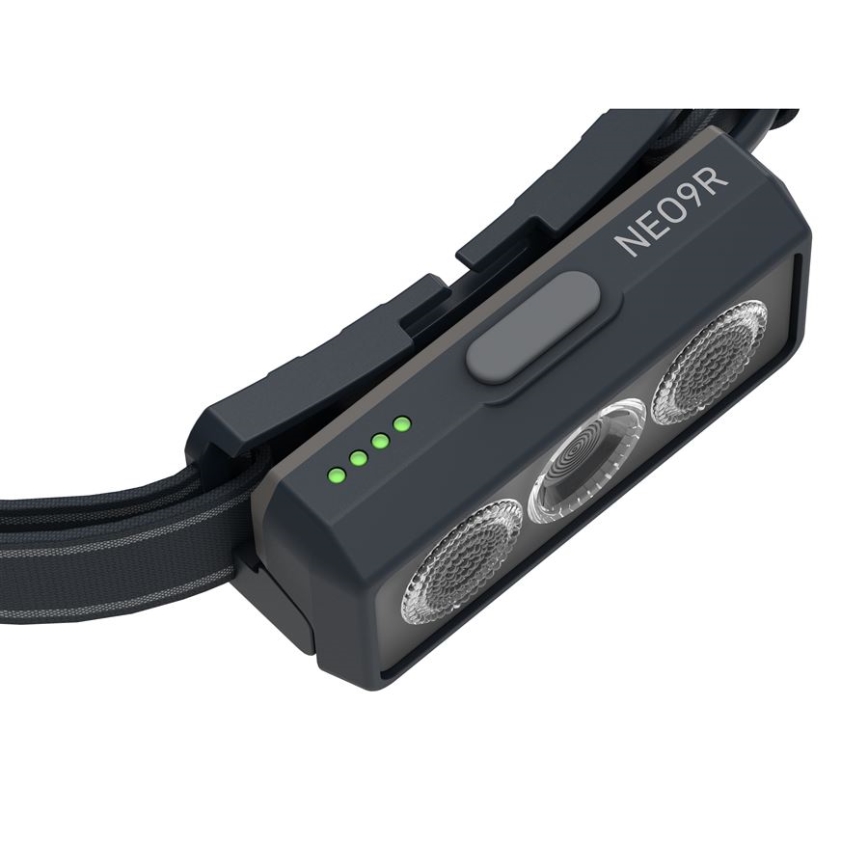 Ledlenser NEO9R - dimmbare, wiederaufladbare LED-Stirnlampe LED/5000 mAh IP54 1200 lm 120 h schwarz/grau