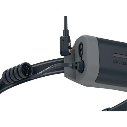 Ledlenser NEO9R - dimmbare, wiederaufladbare LED-Stirnlampe LED/5000 mAh IP54 1200 lm 120 h schwarz/grau