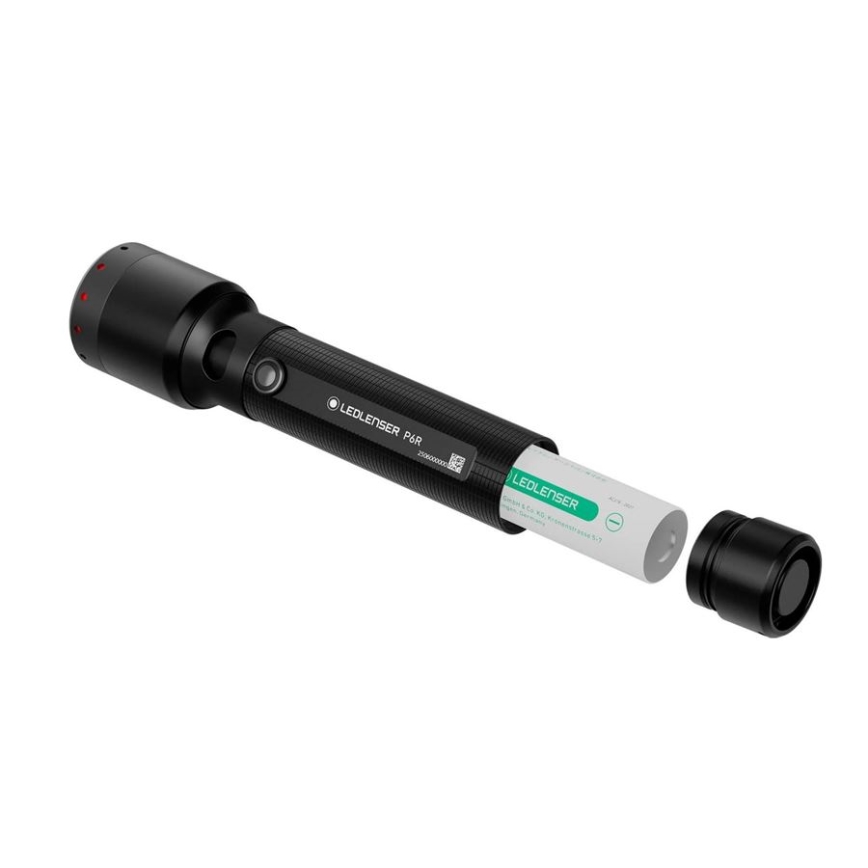Ledlenser P6R - LED-dimmbare, wiederaufladbare Taschenlampe LED / 3000 mAh IP68 1200 lm 65 h schwarz