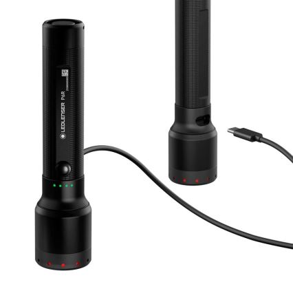 Ledlenser P6R - LED-dimmbare, wiederaufladbare Taschenlampe LED / 3000 mAh IP68 1200 lm 65 h schwarz
