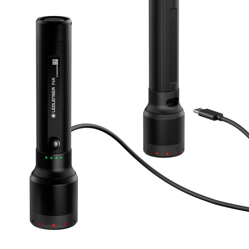 Ledlenser P6R - LED-dimmbare, wiederaufladbare Taschenlampe LED / 3000 mAh IP68 1200 lm 65 h schwarz
