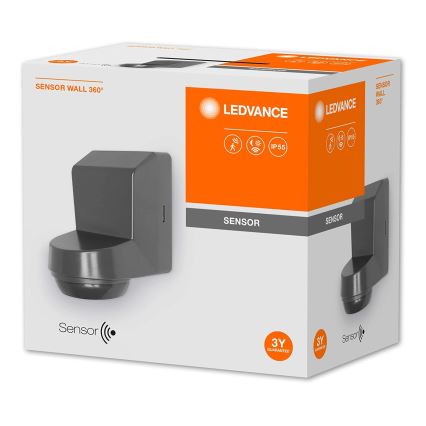 Ledvance - Außen-Infrarot-Bewegungsmelder 230V IP55 Anthrazit