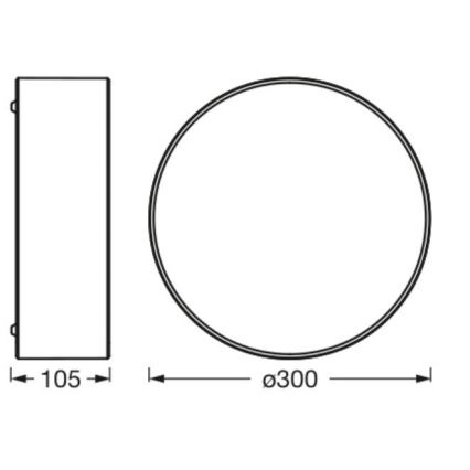 Ledvance - Deckenleuchte ORBIS PARIS 1xE27/25W/230V cremefarben