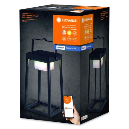 Ledvance - Dimmbare LED-RGBW-Solarleuchte SMART+ TABLE LED/2,5W/3,7V 2200 mAh IP44