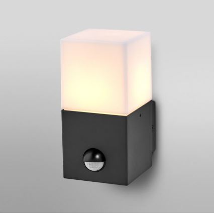 Ledvance - Außenwandleuchte mit Sensor FIGO SQUARE 1xE27/20W/230V