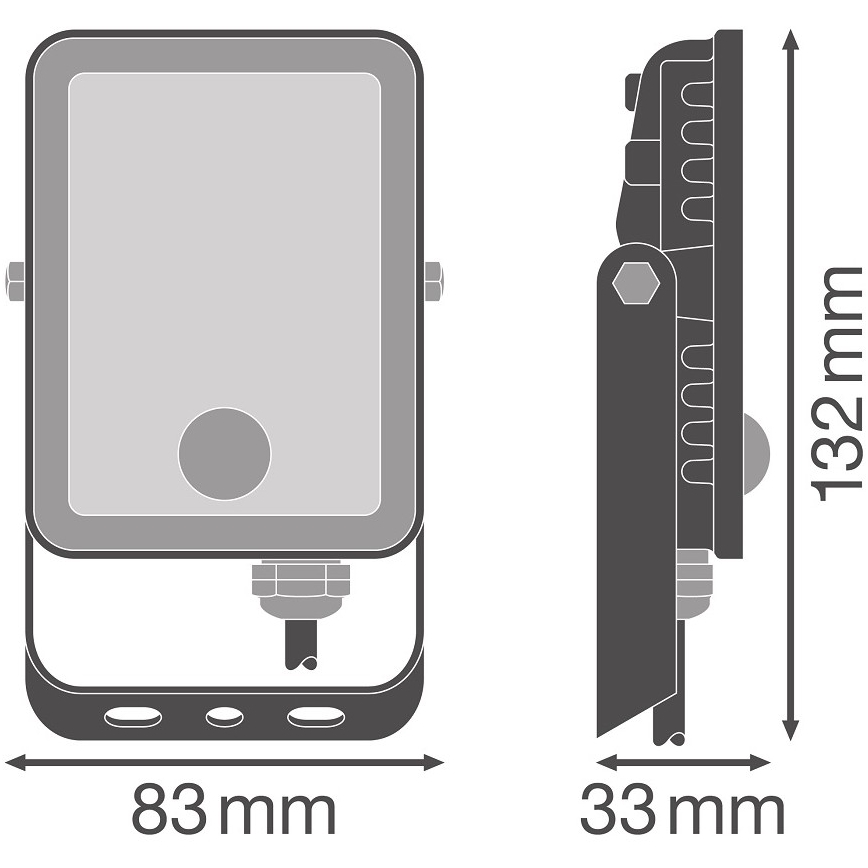 Ledvance - LED Außenstrahler mit Sensor FLOODLIGHT LED/10W/230V 4000K IP65