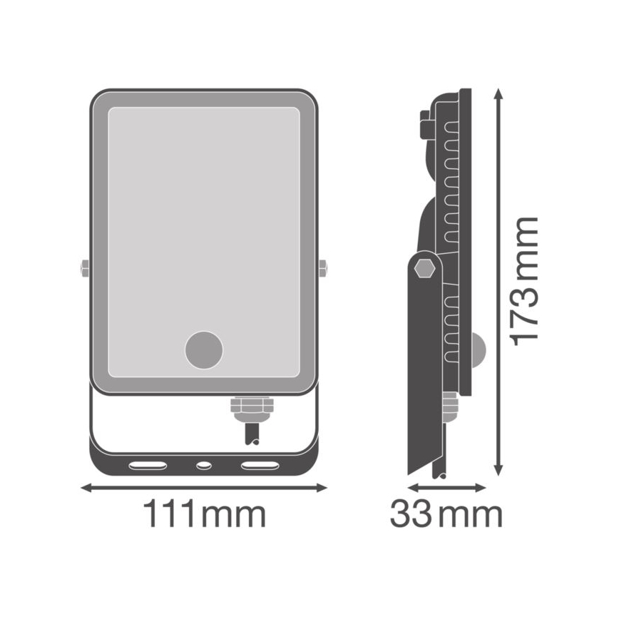 Ledvance - LED-Wandstrahler für den Außenbereich mit Sensor FLOODLIGHT LED/20W/230V IP65
