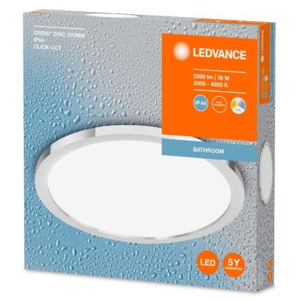 Ledvance - LED Badezimmer-Deckenleuchte DISC LED/18W/230V 3000/4000K IP44