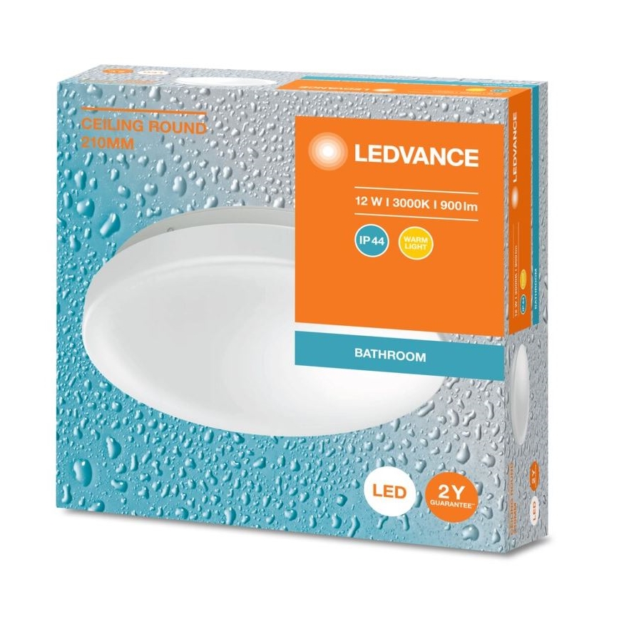 Ledvance - LED-Deckenleuchte für das Badezimmer CEILING ROUND LED/12W/230V 3000K IP44