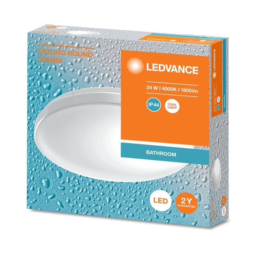 Ledvance - LED-Deckenleuchte für das Badezimmer CEILING ROUND LED/24W/230V 4000K IP44