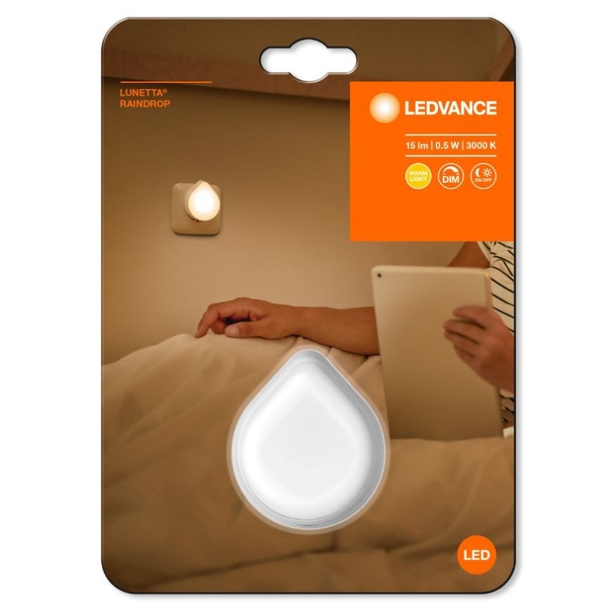 Ledvance - LED-Dimmbares Orientierungslicht zum Einstecken LUNETTA LED/0,5W/230V
