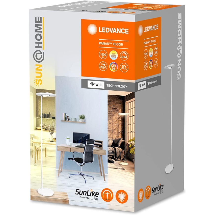 Ledvance - LED dimmbare Stehlampe SUN@HOME LED/36W/230V 2200-5000K CRI 95 Wi-Fi