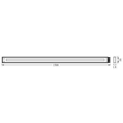 Ledvance - LED dimmbarer FLEX COB Streifen 1,5m LED/13W/230V 2700-6500K + Fernbedienung