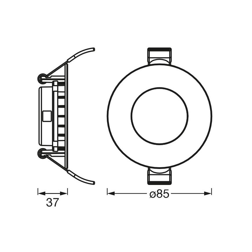 Ledvance - LED-Einbauleuchte SLIM LED/4,5W/230V 3000K