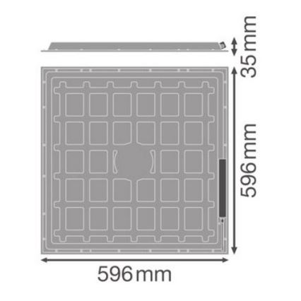 Ledvance - LED Einbaupanel ESSENTIAL LED/36W/230V 6500K