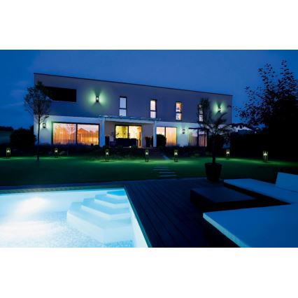 Ledvance - LED RGBW Dimmbare Solar-Wandleuchte mit Sensor SMART+ ALPS LED/6W/3,7V 2200 mAh 3000K IP44