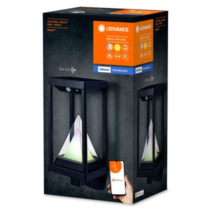 Ledvance - LED RGBW Dimmbare Solar-Wandleuchte mit Sensor SMART+ ALPS LED/6W/3,7V 2200 mAh 3000K IP44
