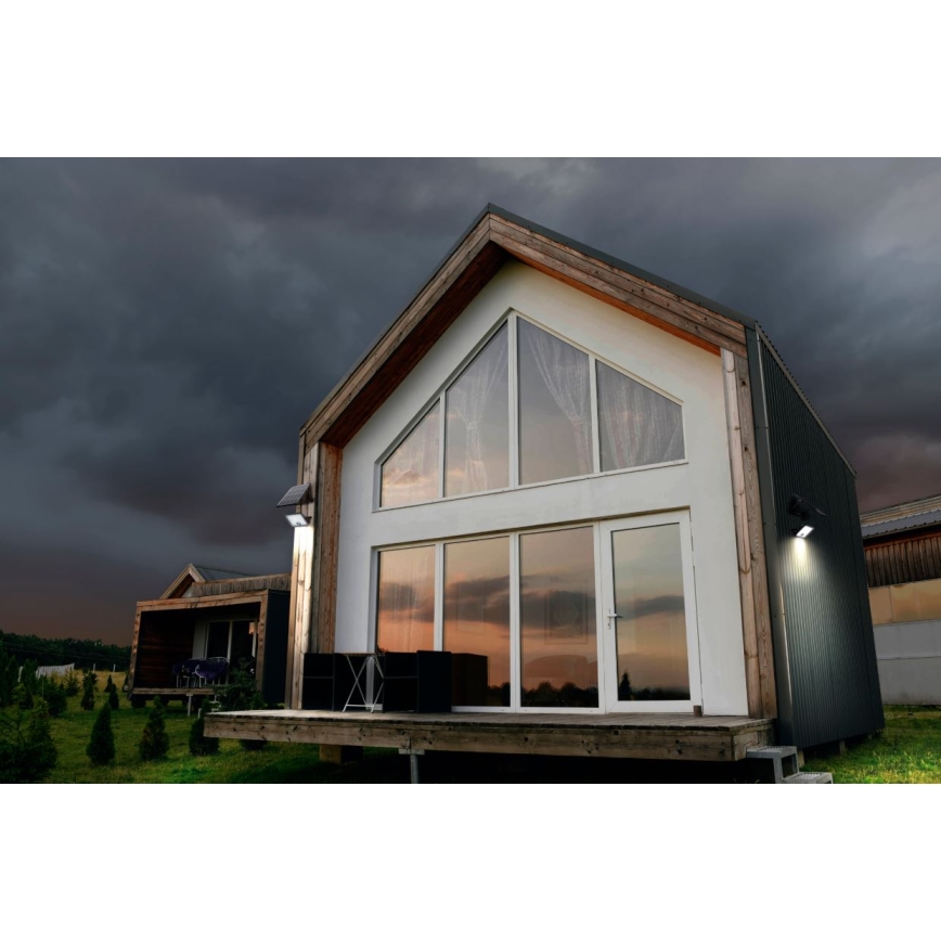 Ledvance - Dimmbarer LED-Solarstrahler mit Sensor FLOOD SPLIT LED/30W/6,4V 5000 mAh IP65 + Fernbedienung