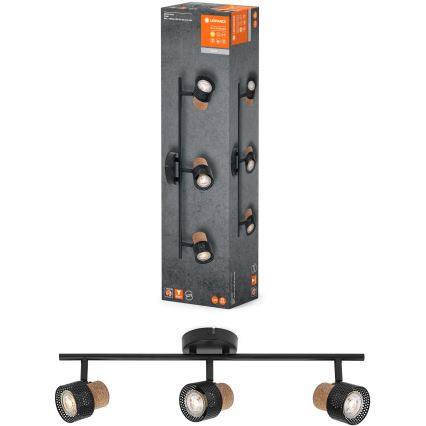 Ledvance - LED Einbauleuchte DECOR CORK 3xGU10/3,4W/230V