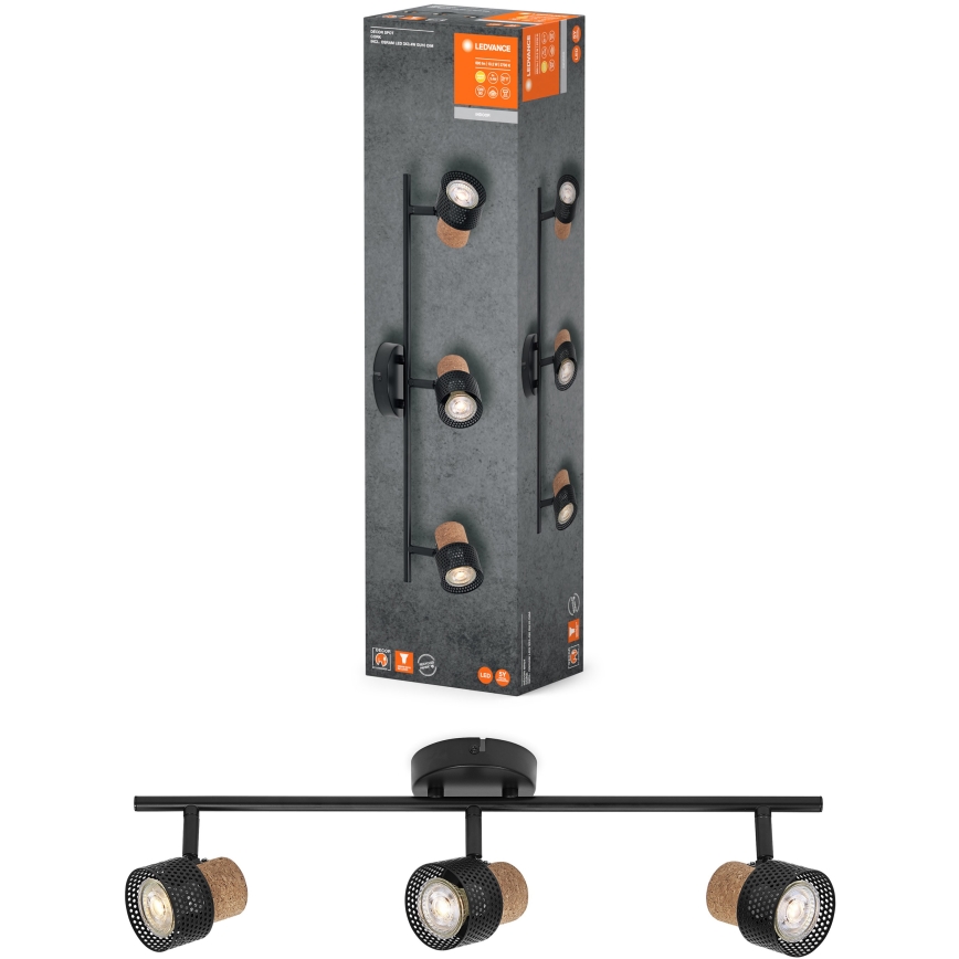 Ledvance - LED Einbauleuchte DECOR CORK 3xGU10/3,4W/230V