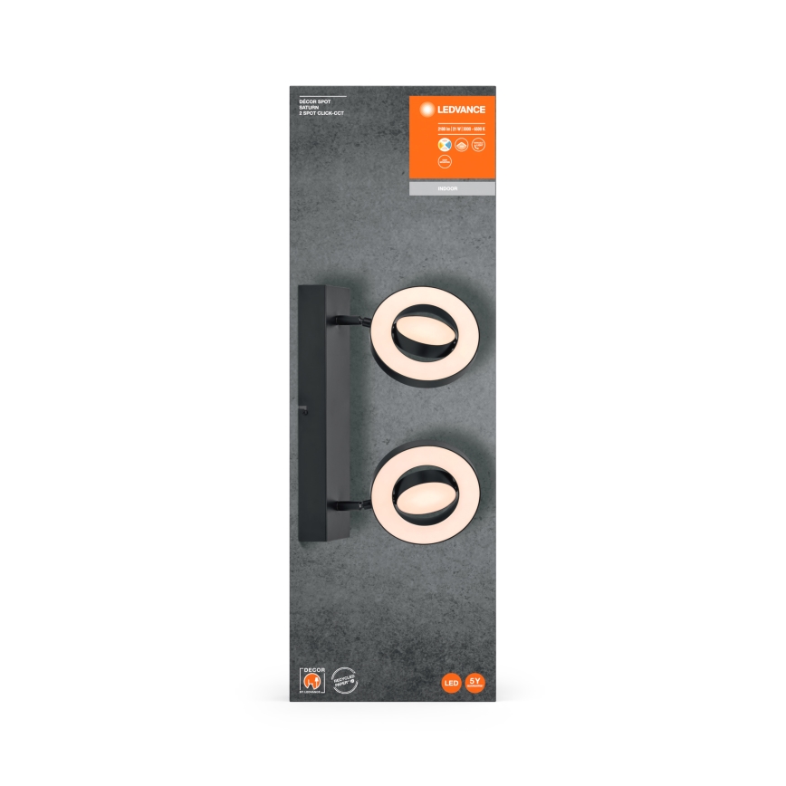 Ledvance - LED Einbauleuchte DECOR SATURN 2xLED/11W/230V 3000/4200/6500K