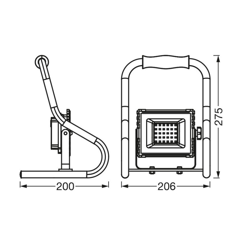 Ledvance - LED-Strahler R-STAND LED/10W/5V 2200 mAh IP44