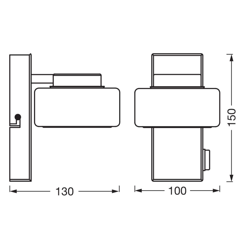 Ledvance - LED-Wandleuchte für Badezimmer ORBIS FLAME LED/5,5W/230V 3000/4000K IP44 weiß