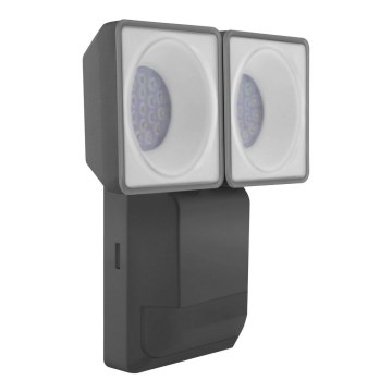 Ledvance - LED-Wandleuchte für den Außenbereich mit Sensor SPOT 2xLED/8W/230V IP55