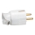 Legrand 50172 - Drehbarer Stecker 2P+T 230V/16A weiß