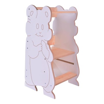 Lernturm HAMSTER Weiß/Ahorn