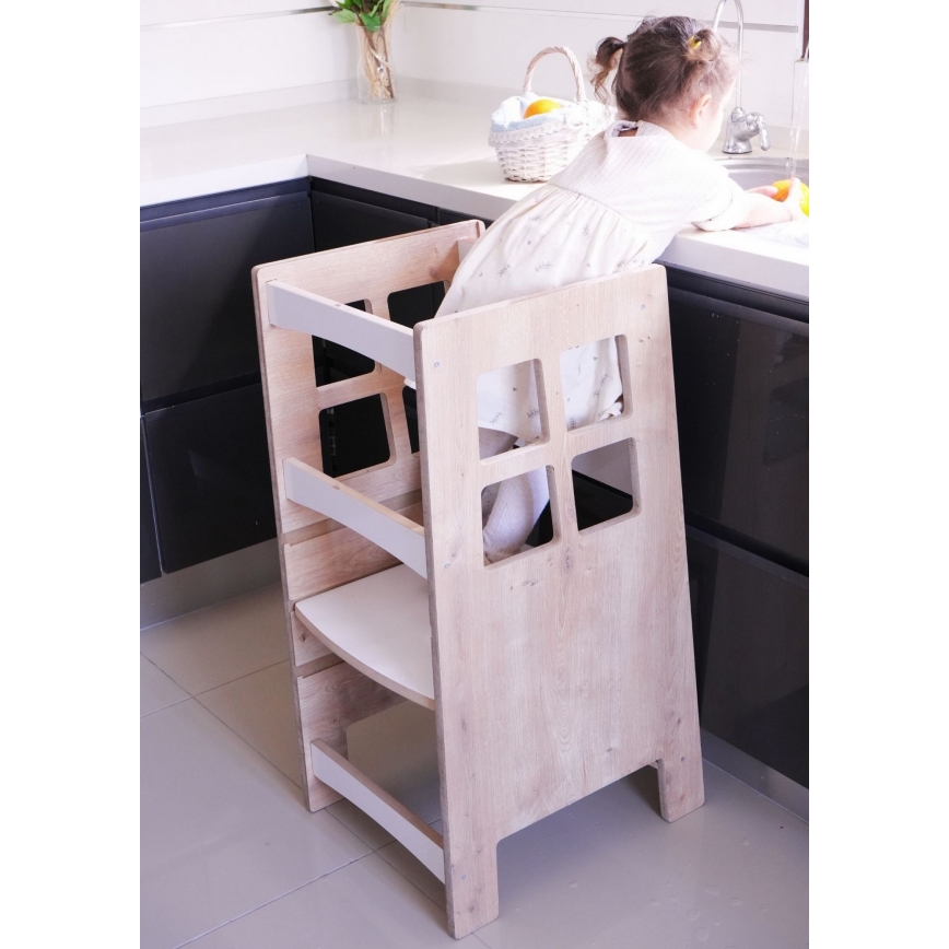 Lernturm KULE 90x50 cm braun/weiß