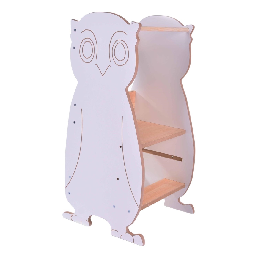 Lernturm OWL Weiß/Ahorn