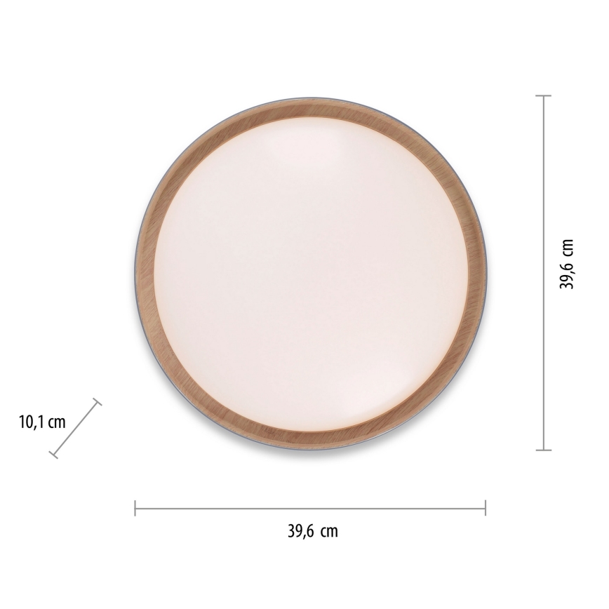 Leuchten Direkt 14347-15 - LED dimmbare Deckenleuchte EMILIA LED/28,8W/230V grau