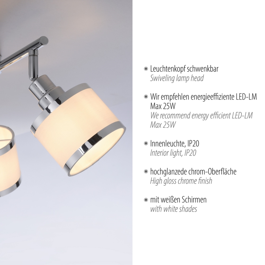 Leuchten Direkt 15373-17 - Strahler ACCOR 3xE14/25W/230V