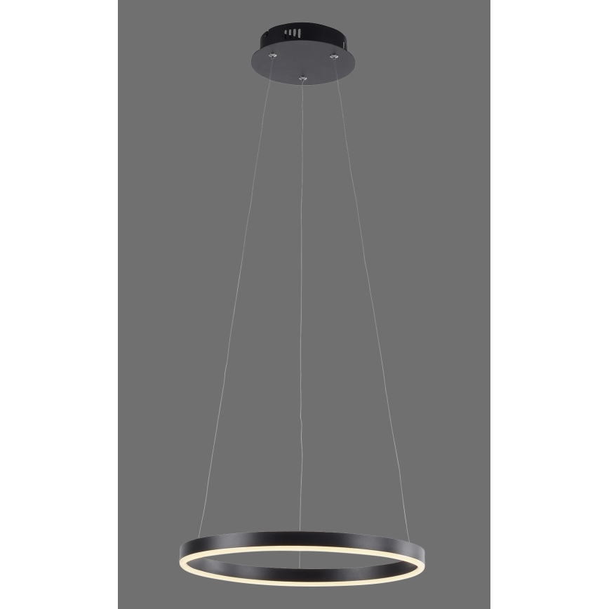 Leuchten Direkt 15393-13 - LED dimmbare Hängeleuchte an Seil RITUS LED/20W/230V schwarz