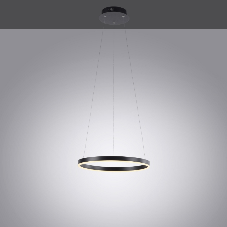Leuchten Direkt 15393-13 - LED dimmbare Hängeleuchte an Seil RITUS LED/20W/230V schwarz