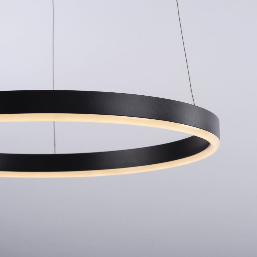 Leuchten Direkt 15393-13 - LED dimmbare Hängeleuchte an Seil RITUS LED/20W/230V schwarz