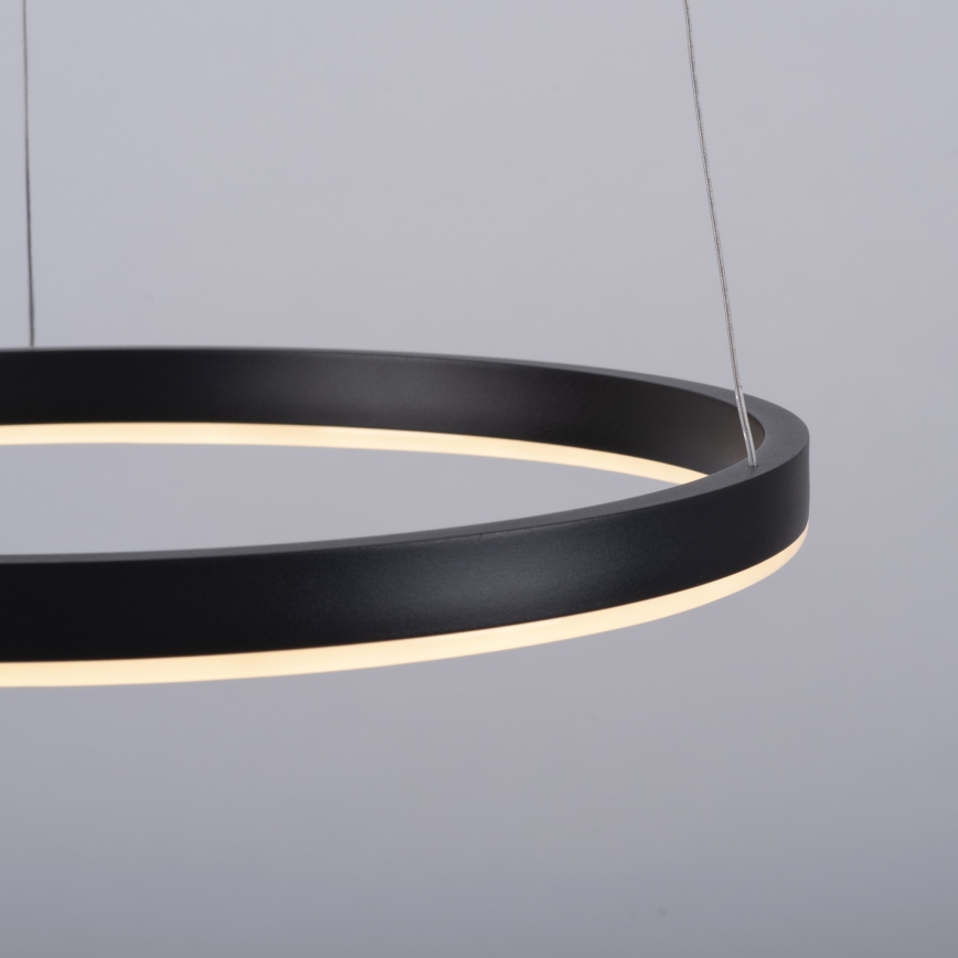 Leuchten Direkt 15393-13 - LED dimmbare Hängeleuchte an Seil RITUS LED/20W/230V schwarz
